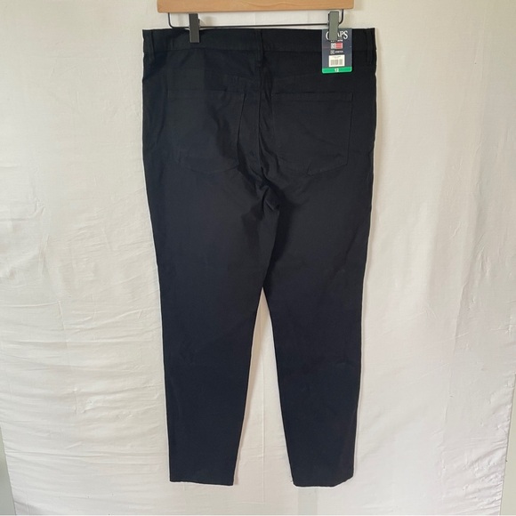 NWT Chaps Trouser Pants Size 12 Black - Picture 2 of 3